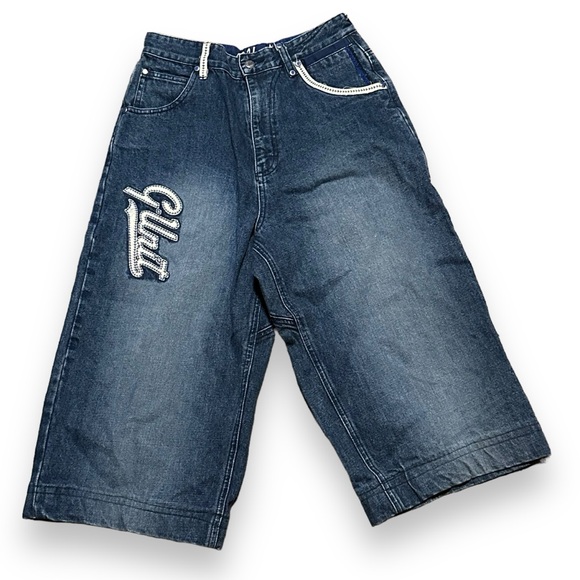 G-Unit Y2K Vintage Size 16 Denim Shorts Baggy 25x17 Streetwear Jorts Hip Hop - Picture 1 of 9